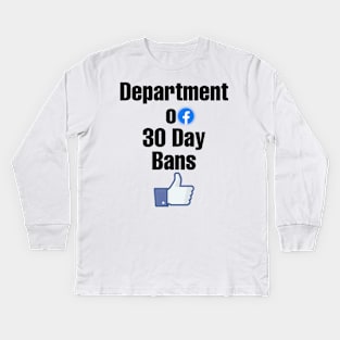 Facebook ban Kids Long Sleeve T-Shirt